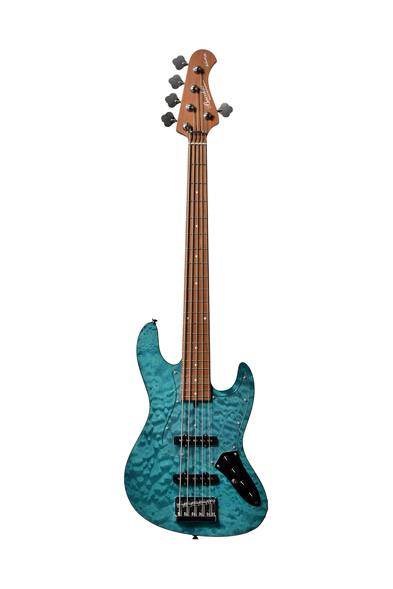 Basse JB 5 cordes BACCHUS WL5-QM-AC...
